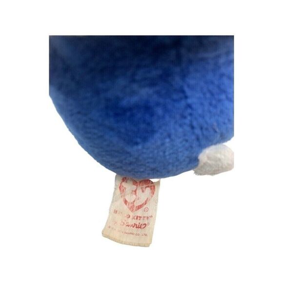 TY Hello Kitty Red White & Blue Stuffed Animal 7" Doll Overalls Stripe Patriotic - Picture 6 of 11